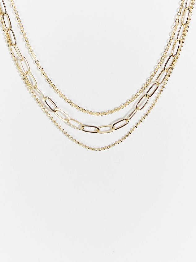 18k Gold Aliyah Necklace Detail 1 - ARULA