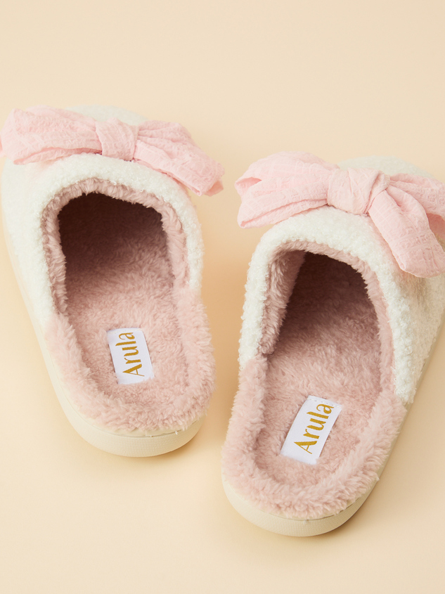 Bonnie Bow Slippers Detail 4 - ARULA