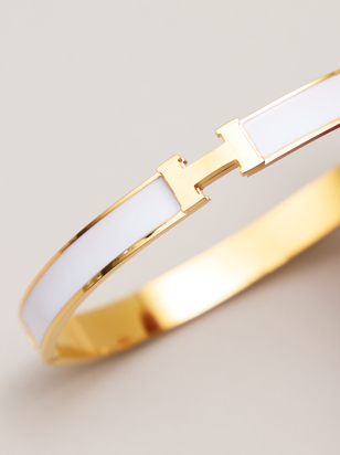 H Enamel Bangle - ARULA - 