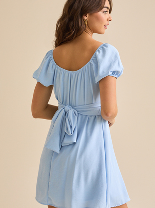 Elsie Puff Sleeve Dress - ARULA