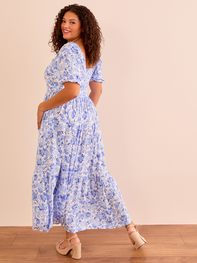 Wilow Floral Maxi Dress Detail 5 - ARULA