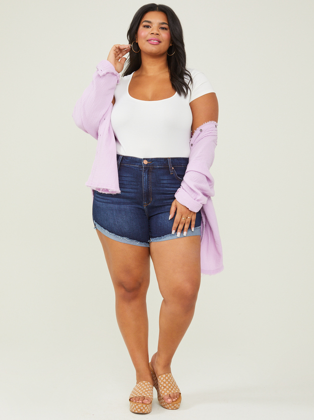 Cheyenne Denim Shorts Detail 2 - ARULA