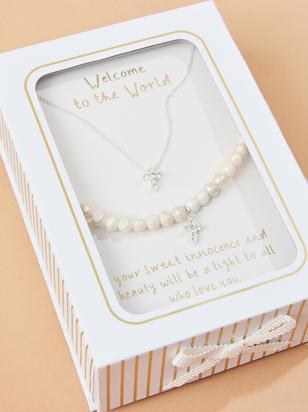 Cross Jewelry Mom Mini Set by Mud Pie - ARULA