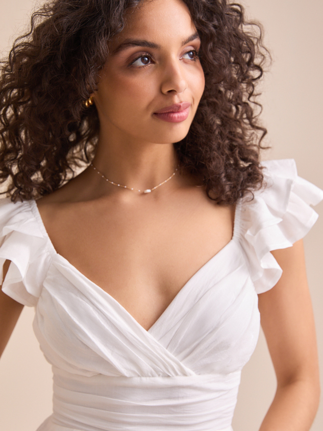 Monroe Flutter Sleeve Jumpsuit Detail 3 - ARULA