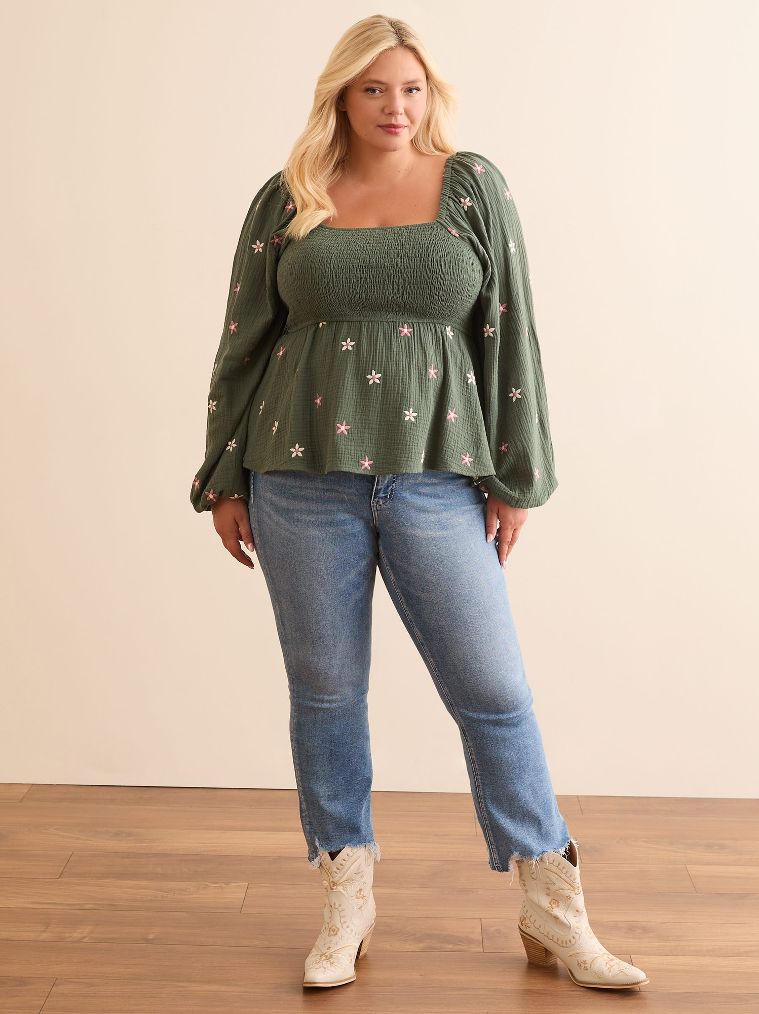 Plus size raw hem jeans discount
