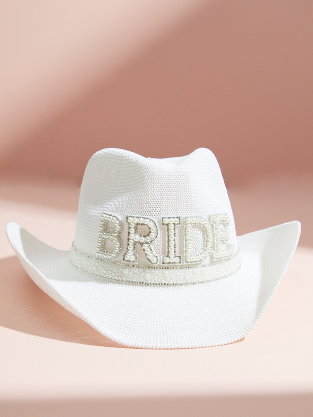Bride Packable Cowboy Hat Detail 2 - ARULA