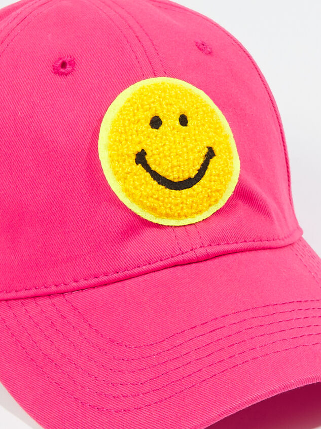 Smiley Baseball Hat Detail 2 - ARULA